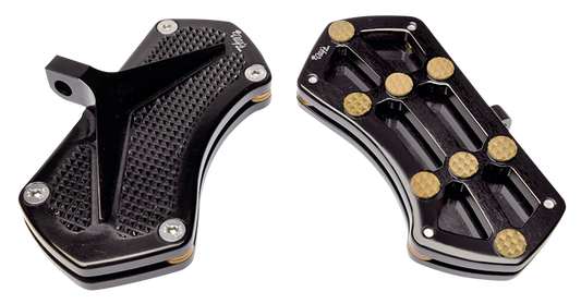 DIAMOND PSSNGR FLRBRD BLK W/ GEMS BRASS