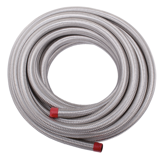 Braided inox covered H-D hose 3/8"x762cm