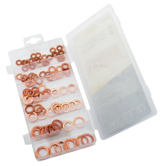 110pc Copper ring assortment box