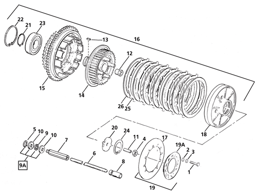 Ret. ring clutch hub #37905-84