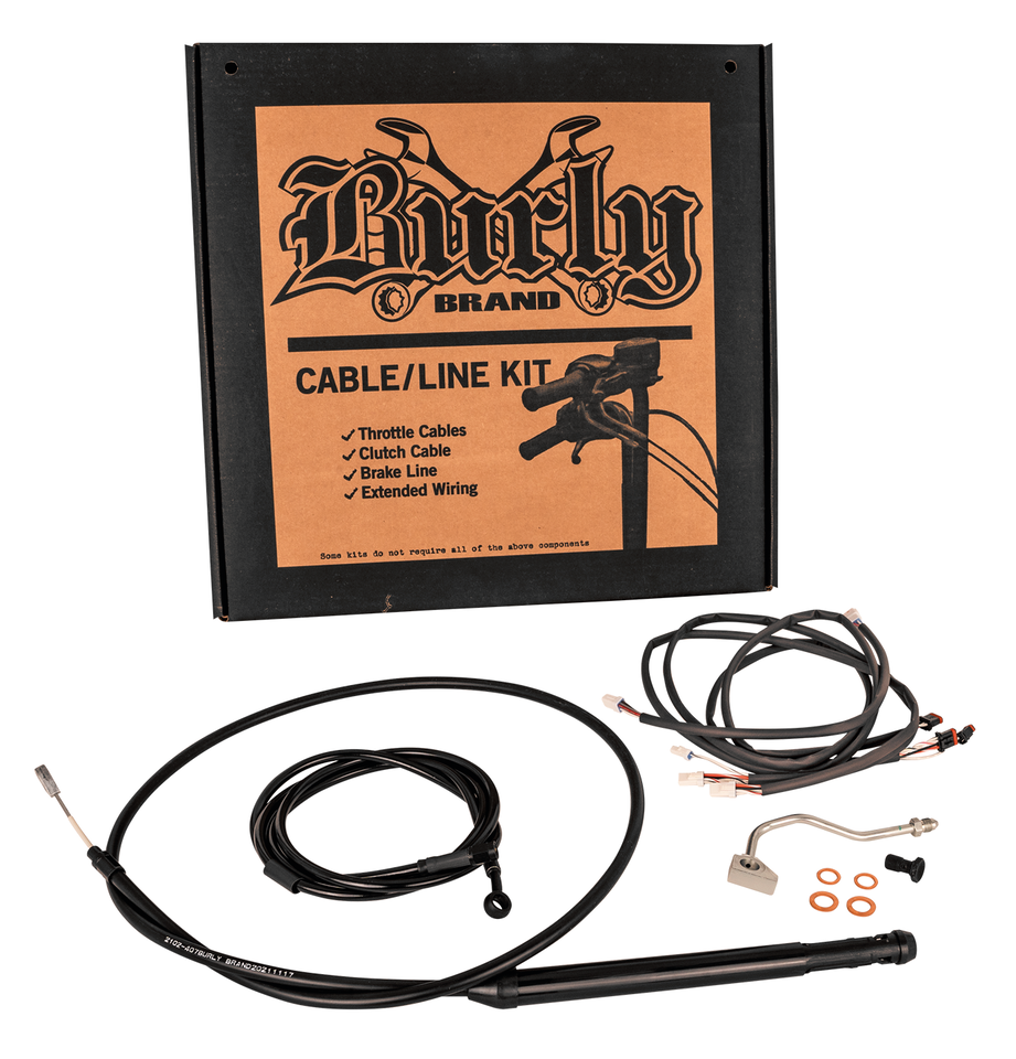 Burly Control Kit 16" Black FLH/T21-Up