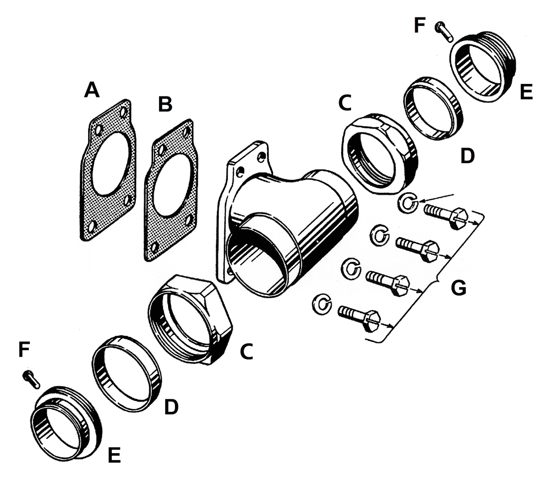 10pck Intake manifold rivet BT48-54