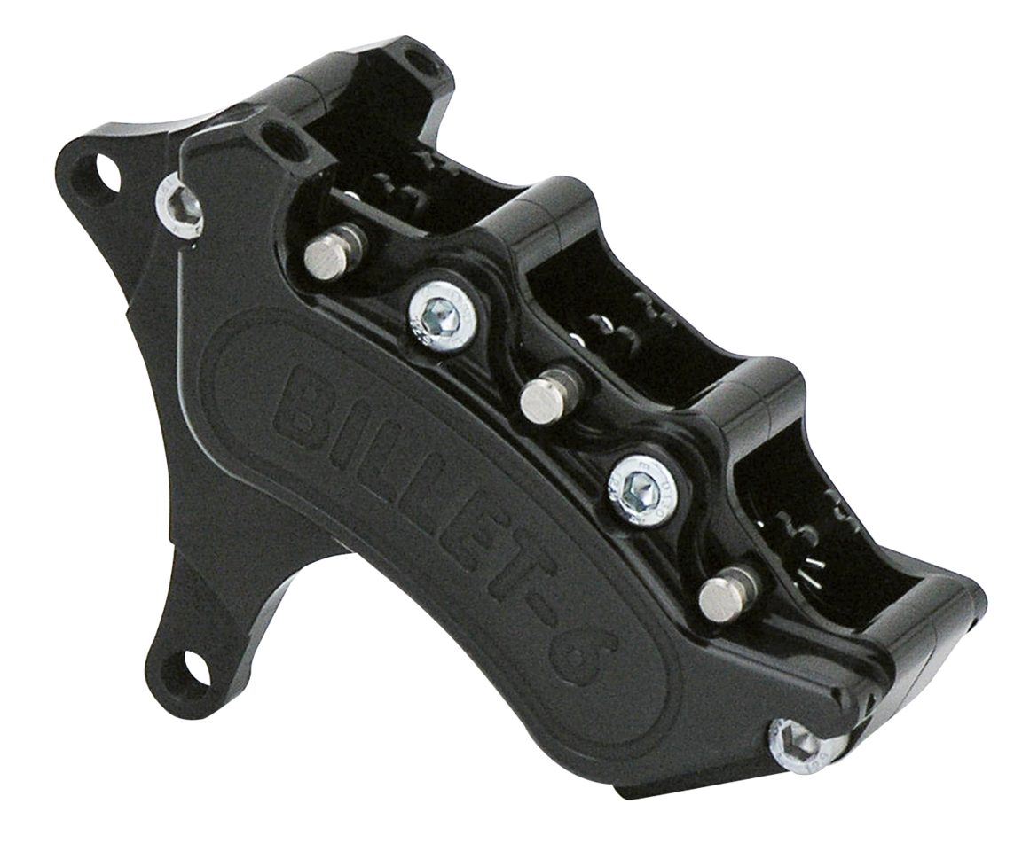 Billet 6 calipers 13"dual front 84-99Blk