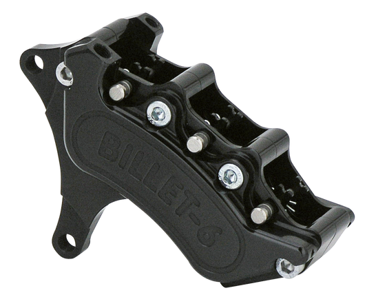 Billet 6 calipers 13"dual front 84-99Blk