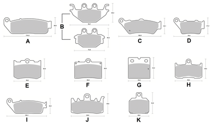 SBS HS FR Brake pads Scout 15-16