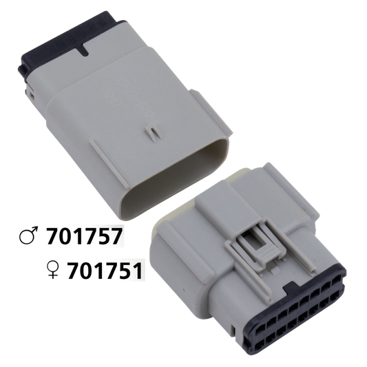 Molex 07Up 16-Position Male Gray OEM7249