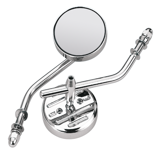 GZP Round mirror solid stem RH or LH