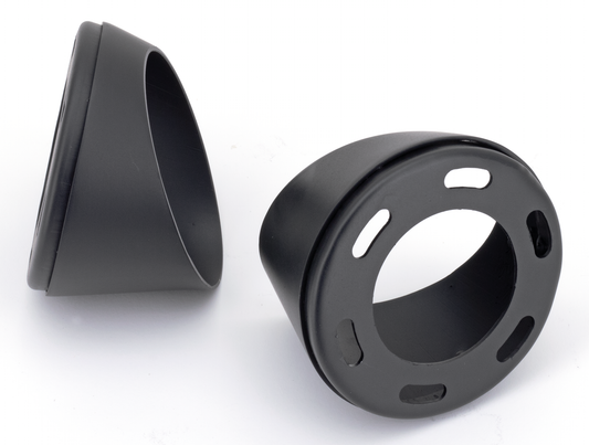 MCJ End Caps Race 90 Taper Slash Mat Blk