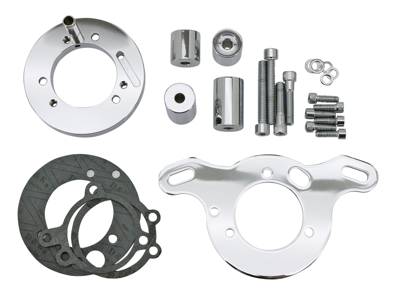 GZP chrome A/C bracket TC99-17 S&S E&G