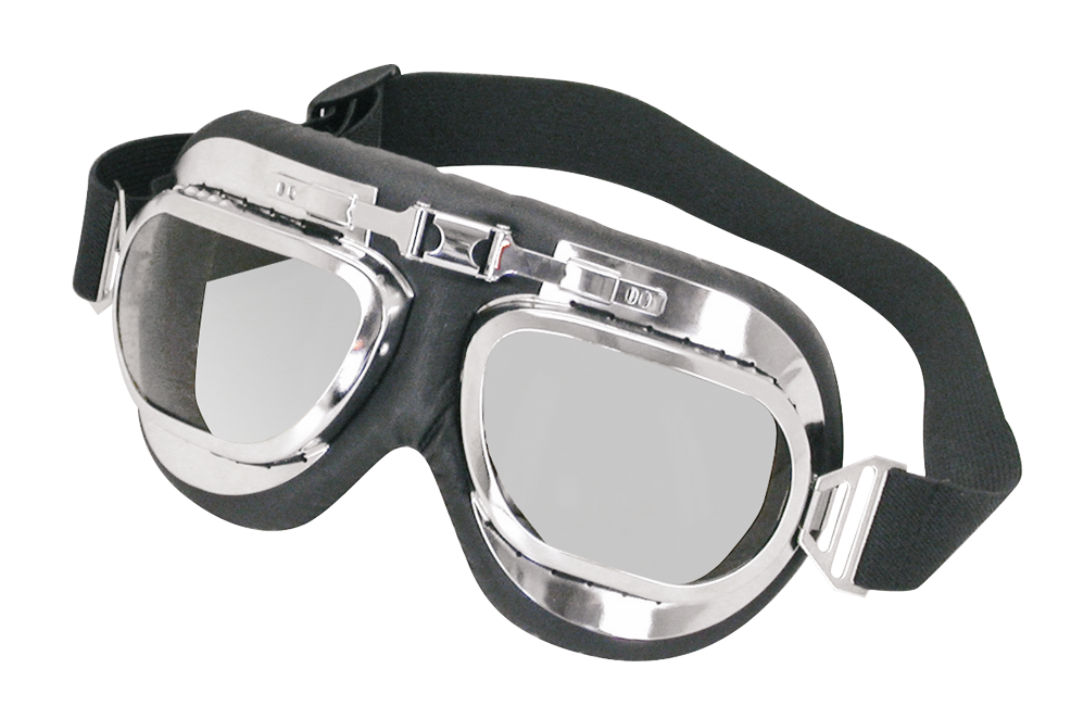 GZP Contoured lens goggles with chrome f