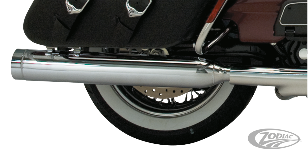 Kerker Stout Slip ons FLH/T17-UP Chrome
