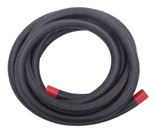Black nylon braided hose 3/8"x762cm