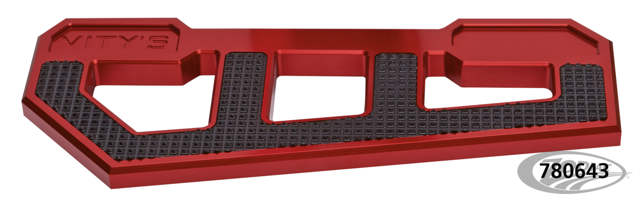 RACING FLOORBOARDS RED W/ DIAMOND BLACK