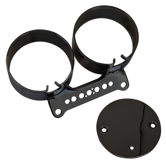 GZP Blk dual gauge mnt brckt XL/FXR95-05