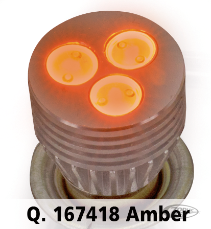GZP DUAL FM-3 LED BULB AMBER BAY15D
