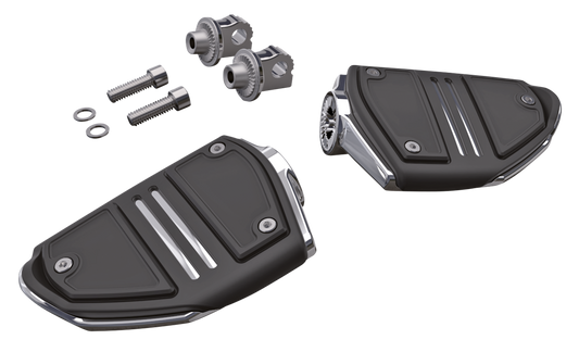 Twin Rail pegs CHROME W/STD MALE MOUNT