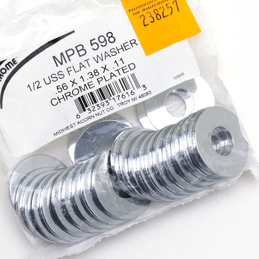 25pck Flat washers 1/2" X 1.38" USS