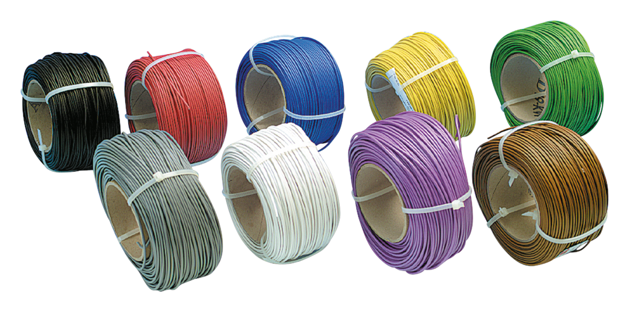 Cable red/yellow 0.75 spool length 10mtr