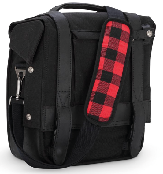 Burly Voyager Single Saddlebag Black