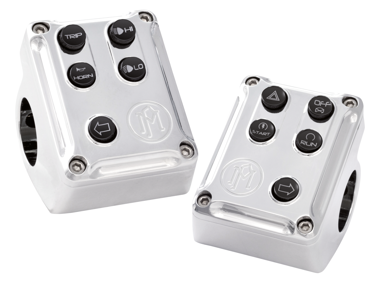 PM 12-up chrome CAN switch housings