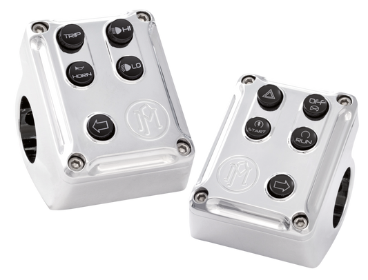 PM 12-up chrome CAN switch housings