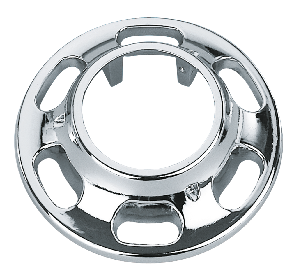 GZP Chrome slotted hub cover for FXWG/ST