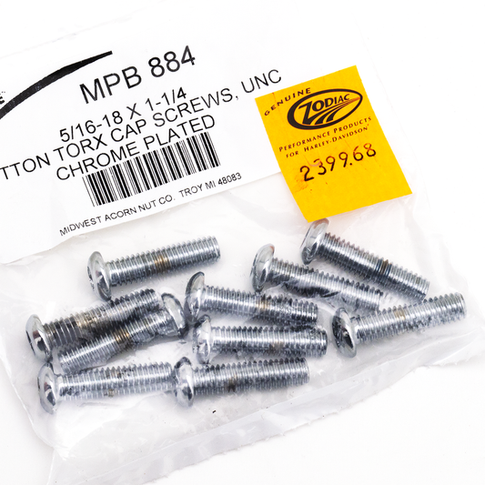 10pck Torx button head 5/16-18x1 1/4"