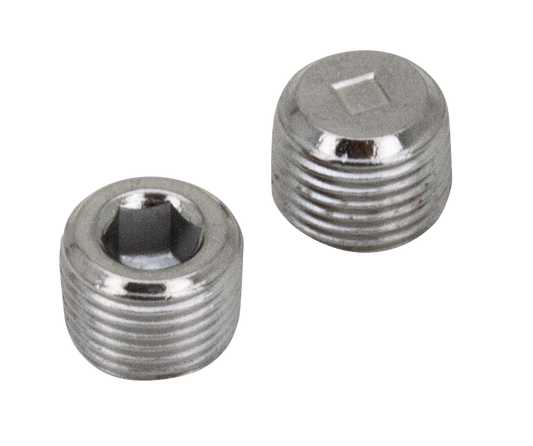 Chrome fork drain plugs FL49-e77