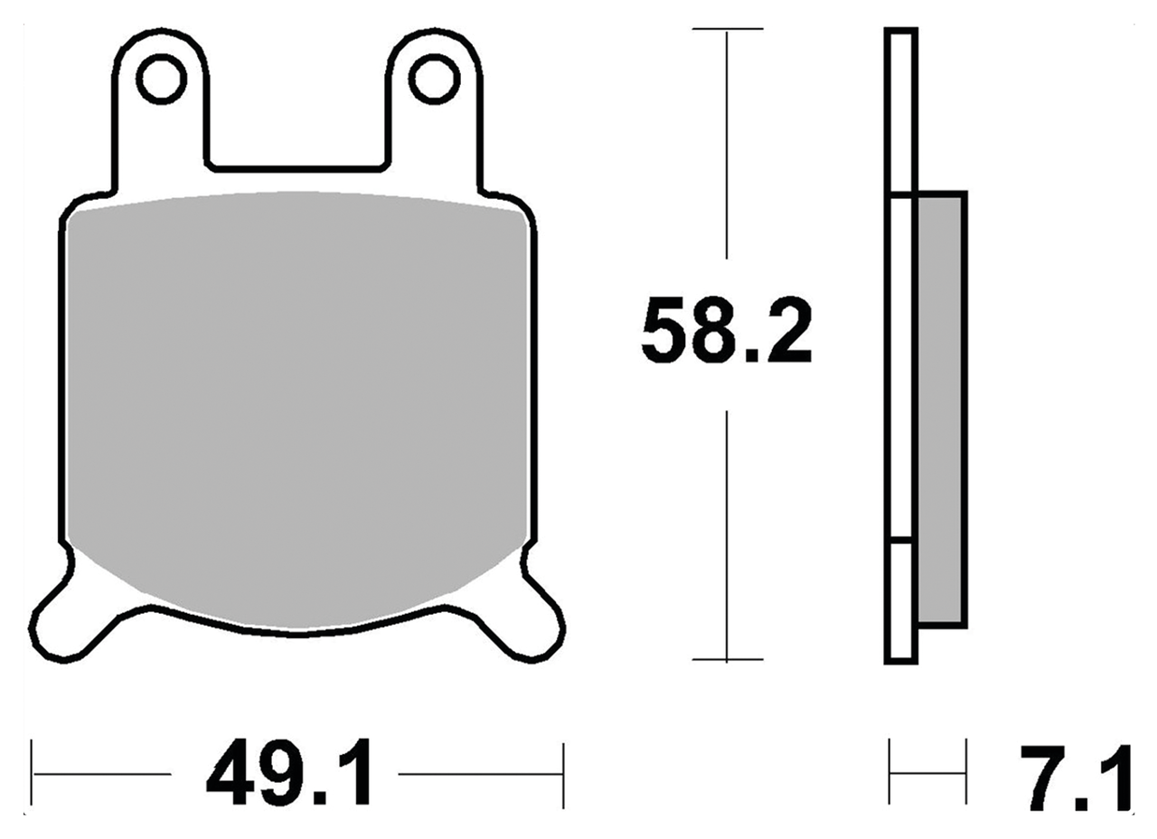 SBS HF Brake pads for GMA small calipers