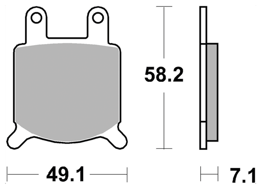 SBS HF Brake pads for GMA small calipers