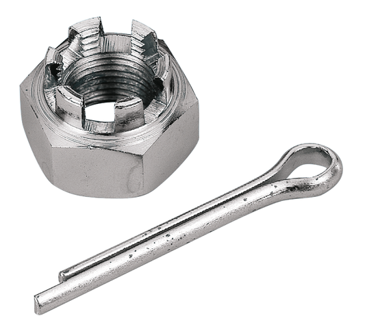 GZP Chrome 5/8-18 castle nut rear axle 8