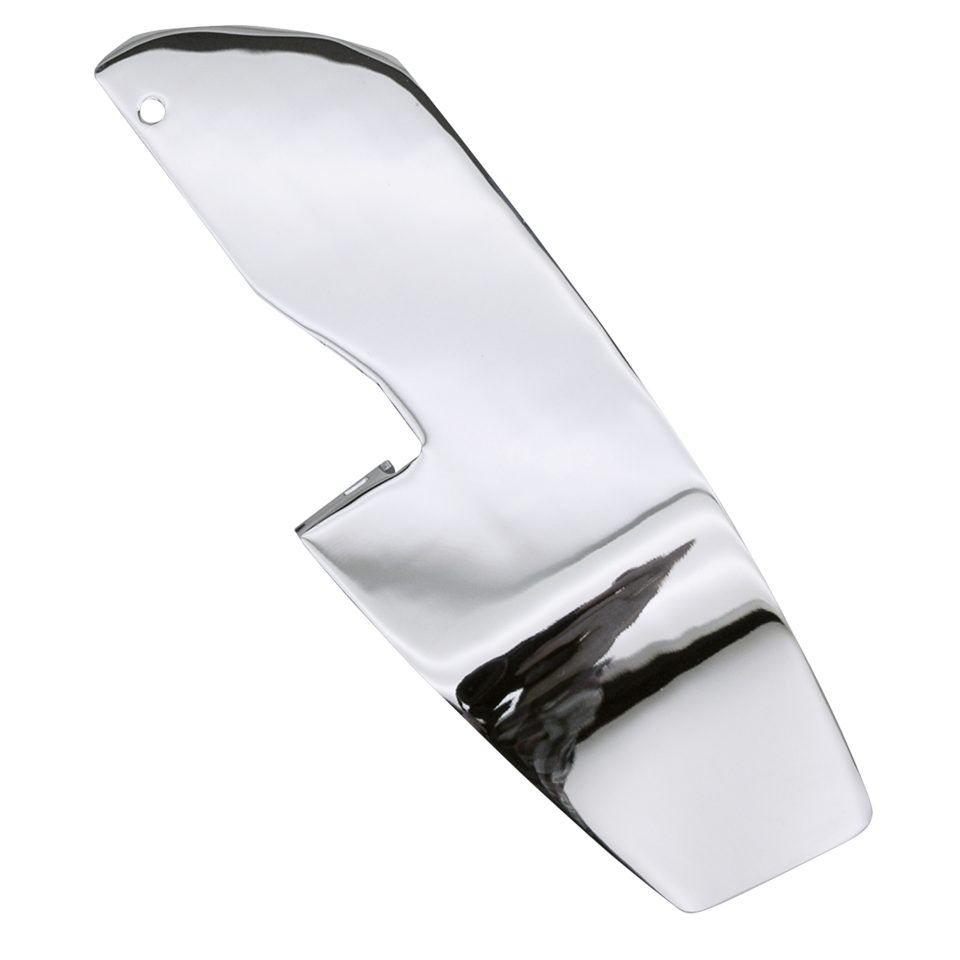 GZP Chrome rider footboard heel guard