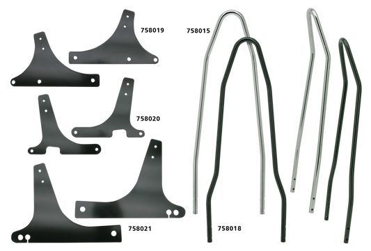Black Sissybar sideplates Sportster