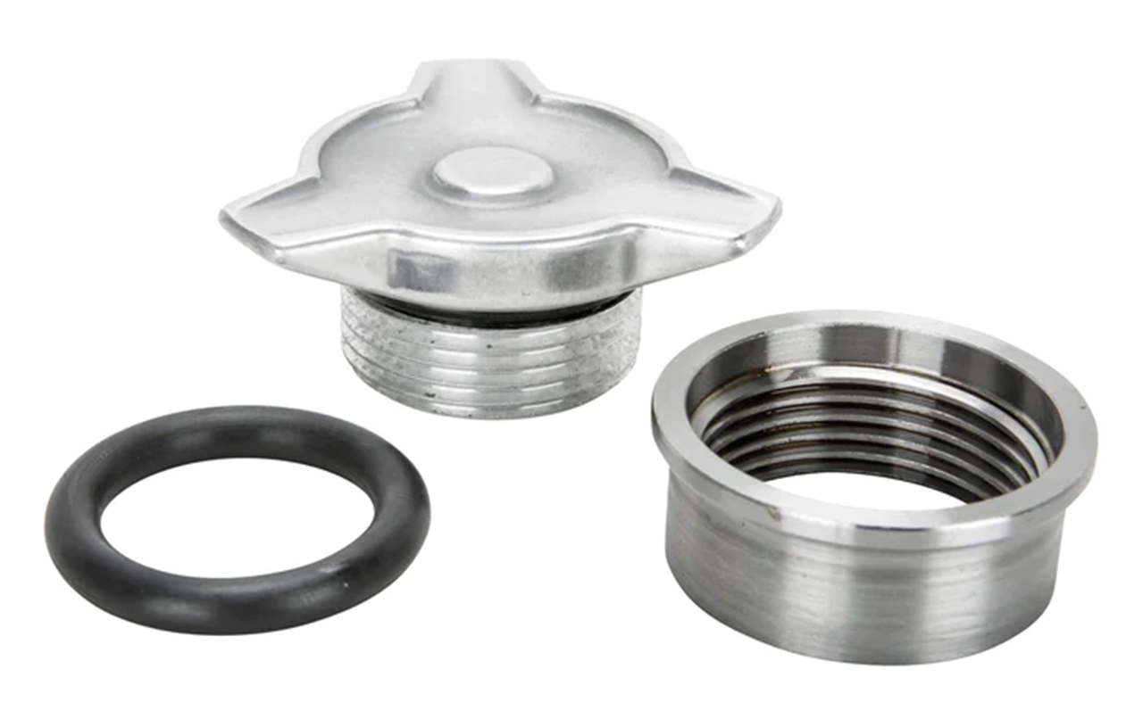 Cast Alu Spinner Gas/Oil Cap Kit Natural