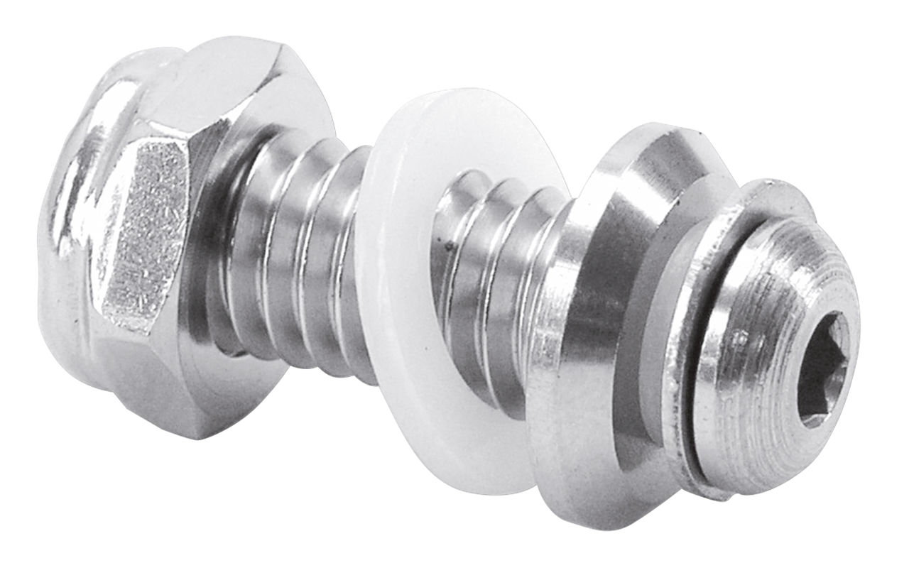 GZP Pol.S/S Seat hld-dwn screwset w/wshr