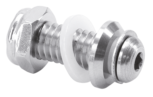 GZP Pol.S/S Seat hld-dwn screwset w/wshr