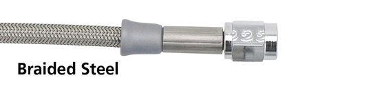 Braided steel brake line 47" TUV