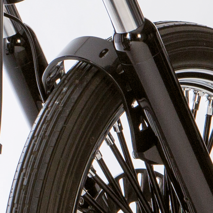 GZP Chrome Tomahawk fork brace Wide Glid