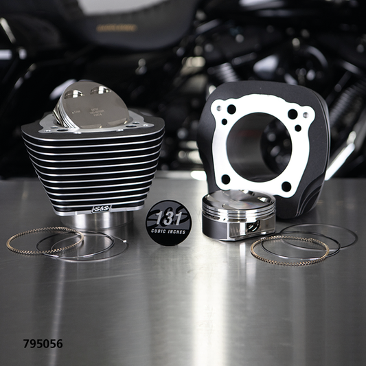 S&S 131CI big bore kit ME17-up blk grani