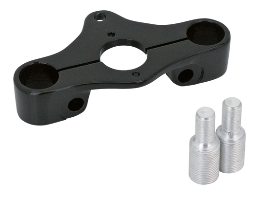 Triple clamp Black inline for Springer