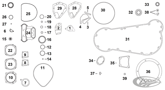 SEAL SET, VALVE STEM, INDIAN 03-14