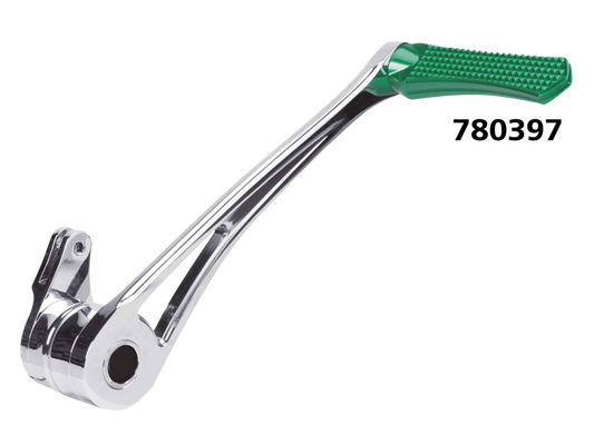 DMND BRAKE ARM CHR+GREEN PEG FLH/T14-UP