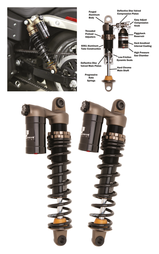 PS 970 black shocks 12" XL04-22