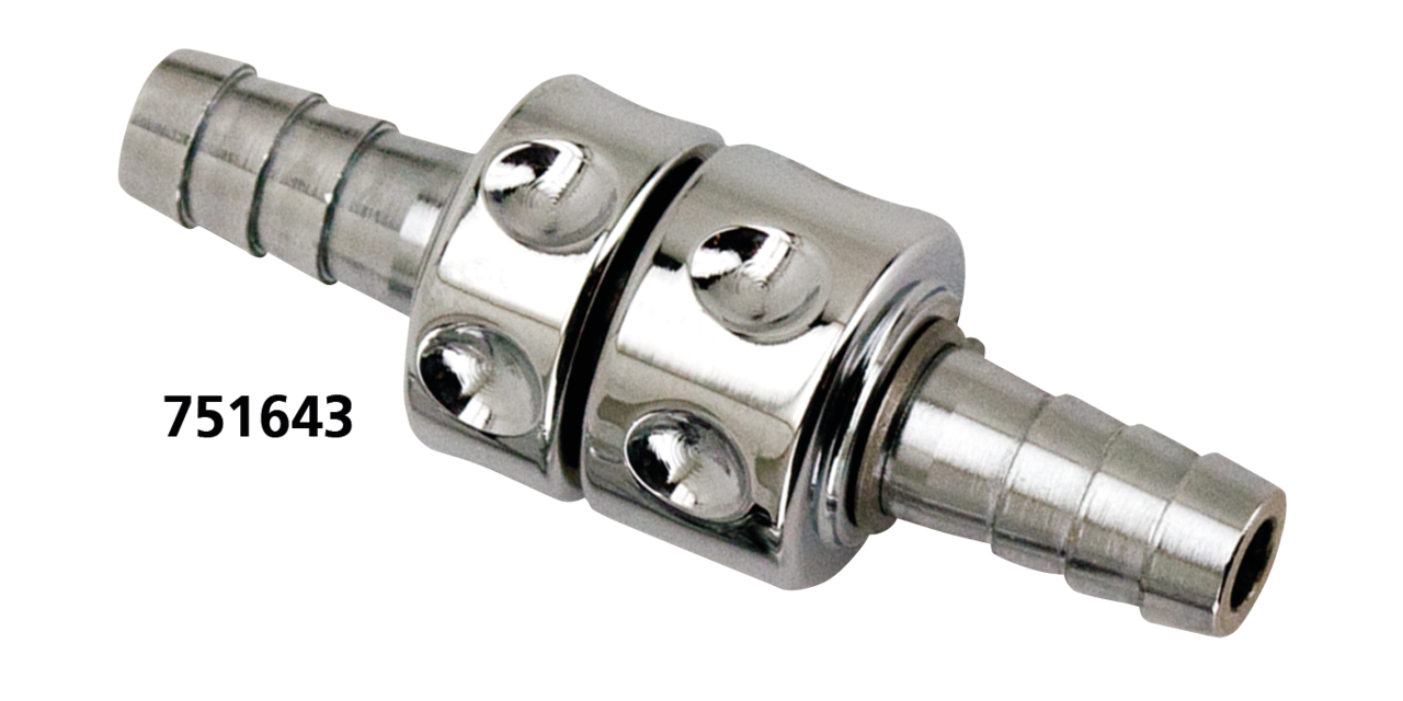 K-Tech inline petcock chrome