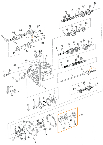 GZP BT94-06 XL95-05 Oil seal main drive