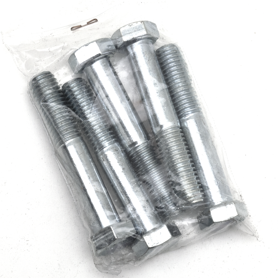 5pck hex bolt 1/2-13x3" UNC zinc