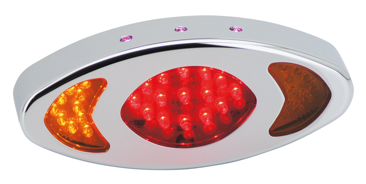 GZP Chrome red eye taillight with turnsi