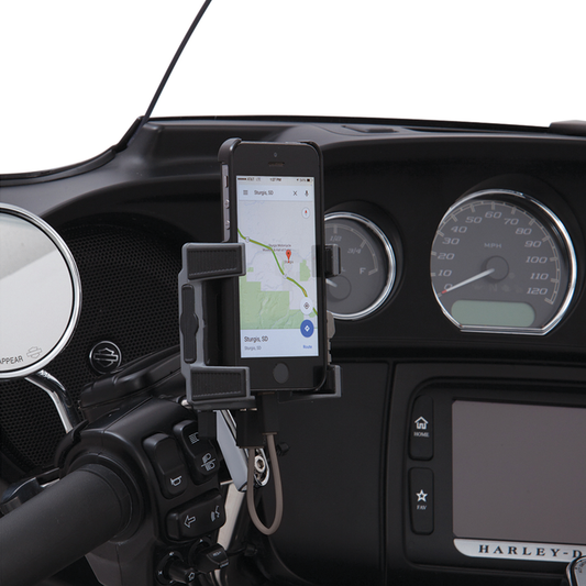 Phone Holder w/Charger perch mnt Chr