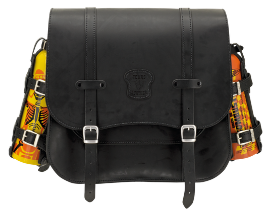 Texas Leather saddlebag 32L f/fuel bottl