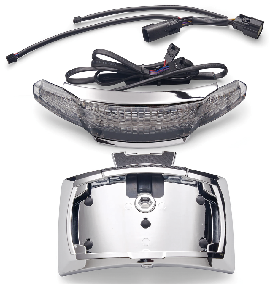 Chrome Pl. Holder/Tail Smoke FLH/T14-Up